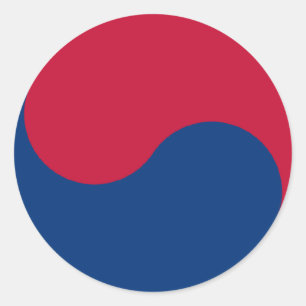 South Korea/Korean Flag Classic Round Sticker