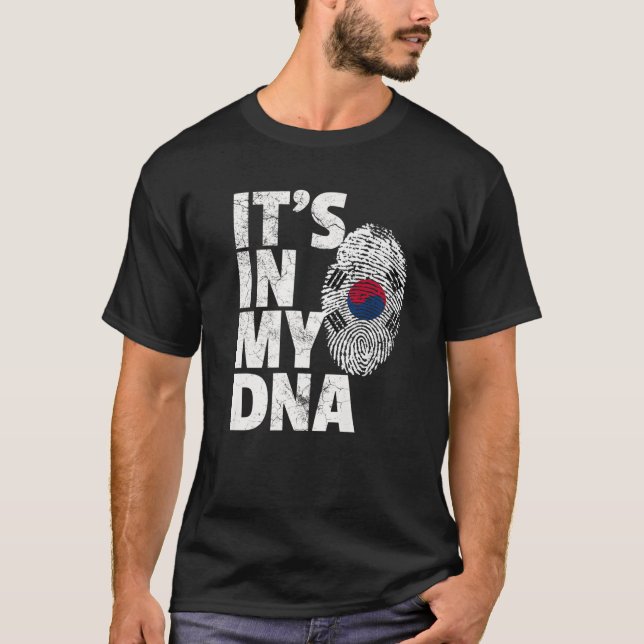 South Korea Korean Flag IT's IN MY DNA Christmas G T-Shirt (Front)