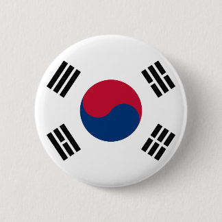 South Korea Korean Flag Seoul S.K. Koreans Pride 6 Cm Round Badge