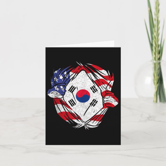 South Korea Love South Korea Pride Korean Patriot  Card (Front)