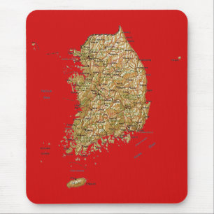 South Korea Map Mousepad