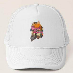 South Korea Map Trucker Hat