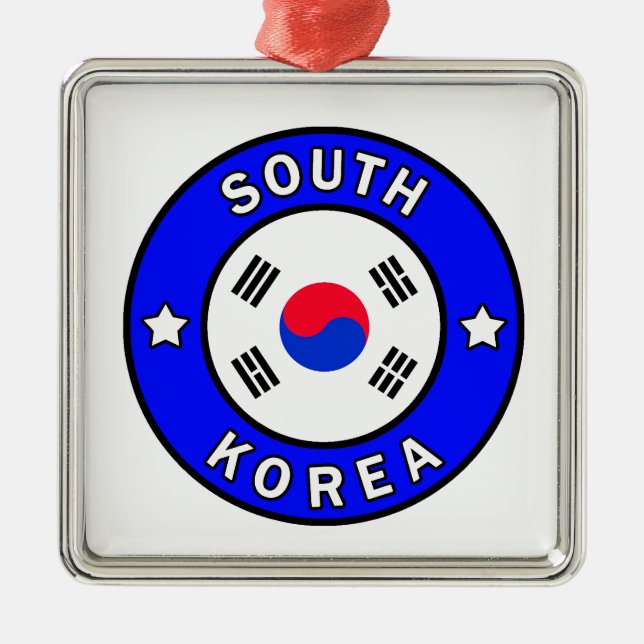 South Korea Metal Tree Decoration (Front)