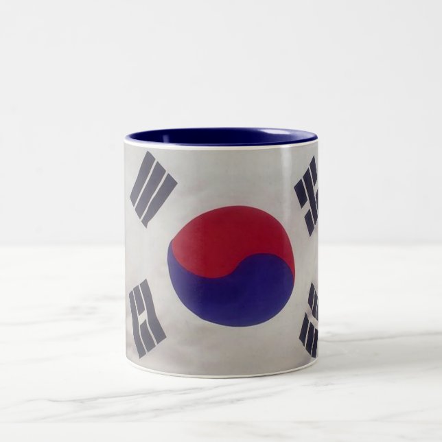 South Korea -Mug- Two-Tone Coffee Mug (Center)
