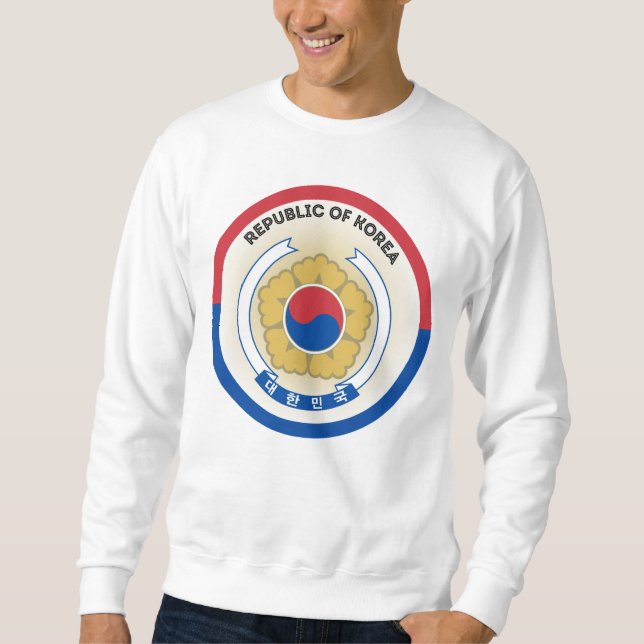South Korea National Emblem Circle Shape Sweatshirt (Front)