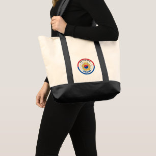 South Korea National Emblem Circle Shape Tote Bag