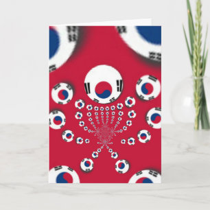 South Korea National Flag: Korean Taegeukgi Pride  Card