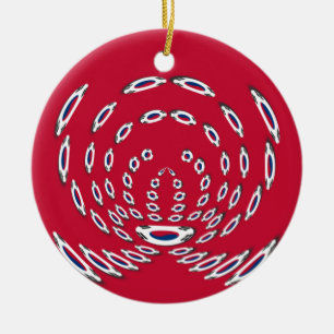 South Korea National Flag, Korean Taegeukgi Pride  Ceramic Tree Decoration