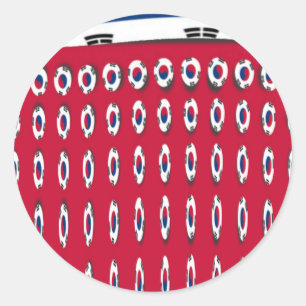 South Korea National Flag: Korean Taegeukgi Pride  Classic Round Sticker