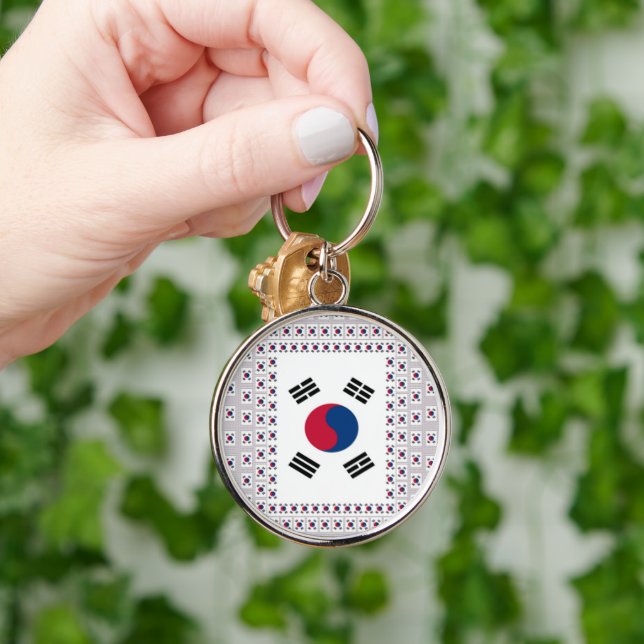 South Korea National Flag: Korean Taegeukgi Pride  Key Ring (Hand)