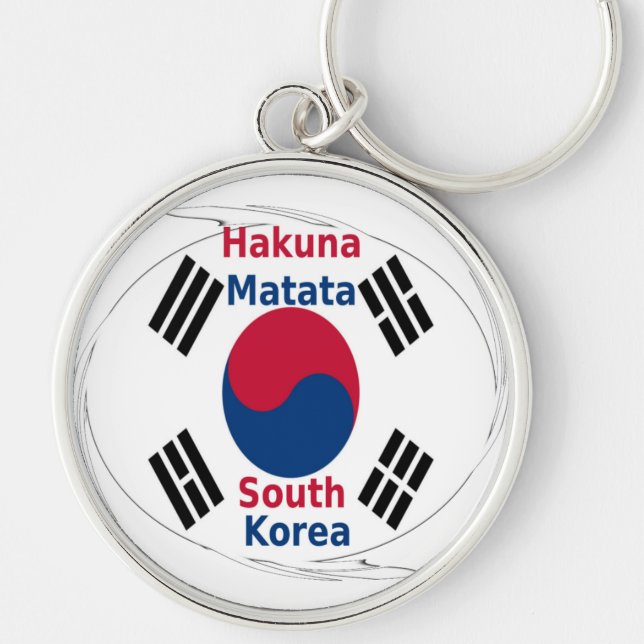 South Korea National Flag: Korean Taegeukgi Pride  Key Ring (Front)