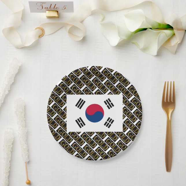 SOUTH KOREA   PAPER PLATE (Wedding)