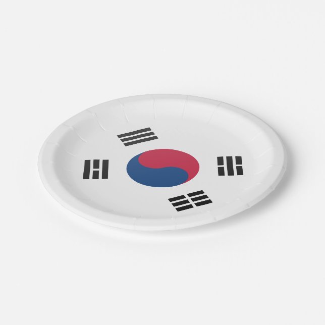 South Korea Paper Plate (Angled)