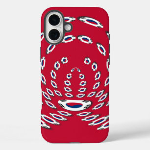 South Korea Polka Dot flag iPhone 16 Plus Case