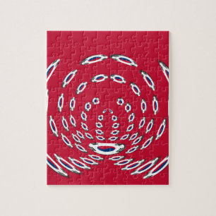 South Korea Polka Dot flag Jigsaw Puzzle