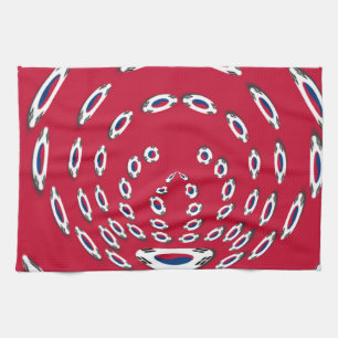South Korea Polka Dot flag Tea Towel