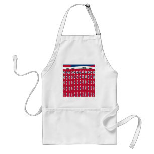 South Korea PolkaDot flag Standard Apron