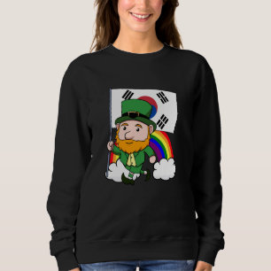 South Korea Proud Korean Flag St. Patricks Day Lep Sweatshirt