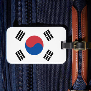 South Korea Seoul Asia Korean Flag Travel Luggage Tag