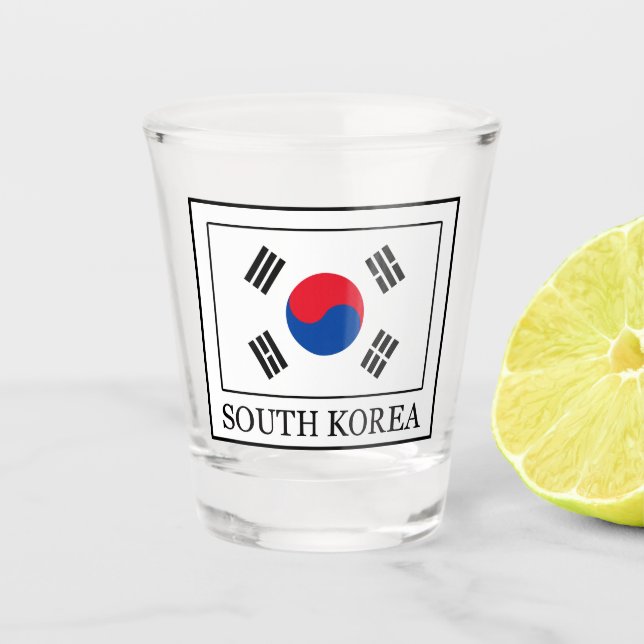 South Korea Shot Glass (Front)
