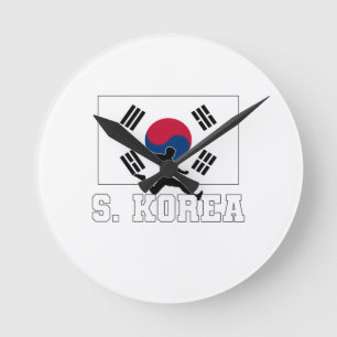 South Korea Soccer National Team Round Clock