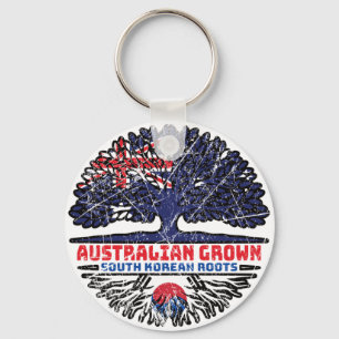 South Korea South Korean Australian Australia Tree Key Ring