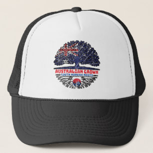 South Korea South Korean Australian Australia Tree Trucker Hat