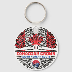 South Korea South Korean Canadian Canada Tree Key Ring