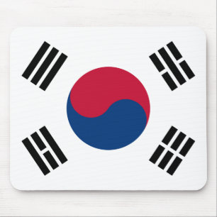 South Korea (South Korean) Flag Mouse Mat