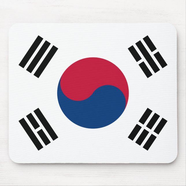 South Korea (South Korean) Flag Mouse Mat (Front)