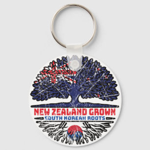 South Korea South Korean New Zealander New Zealand Key Ring