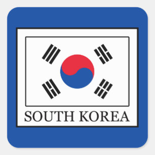 South Korea Square Sticker