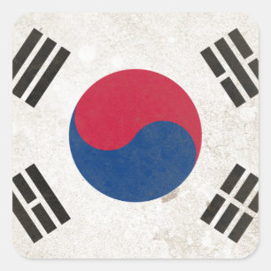 South Korea Square Sticker