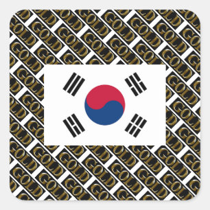 SOUTH KOREA SQUARE STICKER