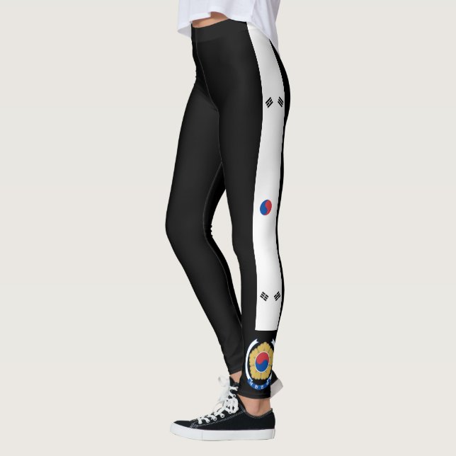 South Korea stripes flag Leggings (Left)