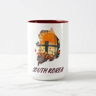 South Korea Two-Tone Coffee Mug
