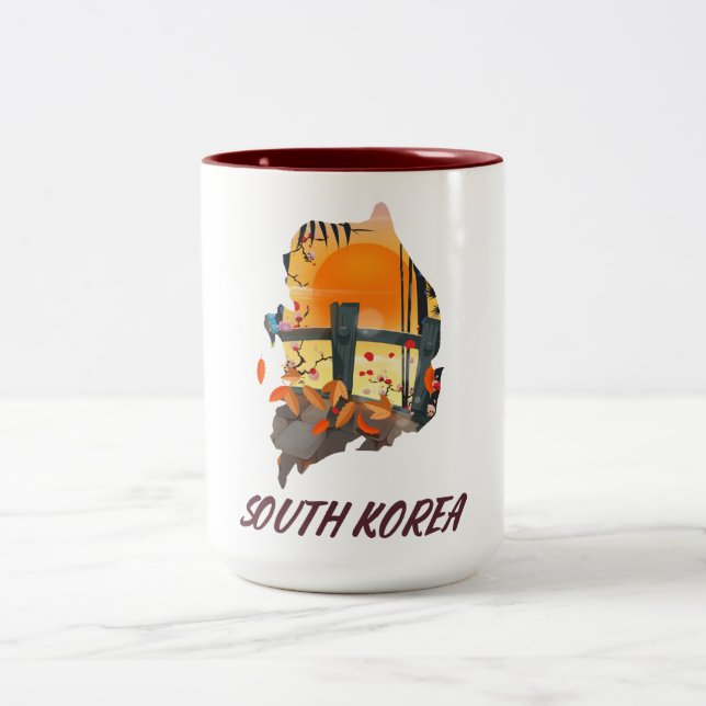 South Korea Two-Tone Coffee Mug (Center)