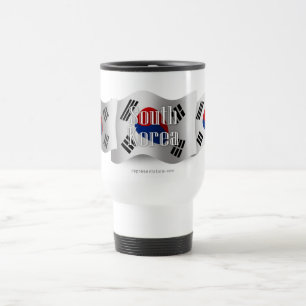 South Korea Waving Flag Travel Mug