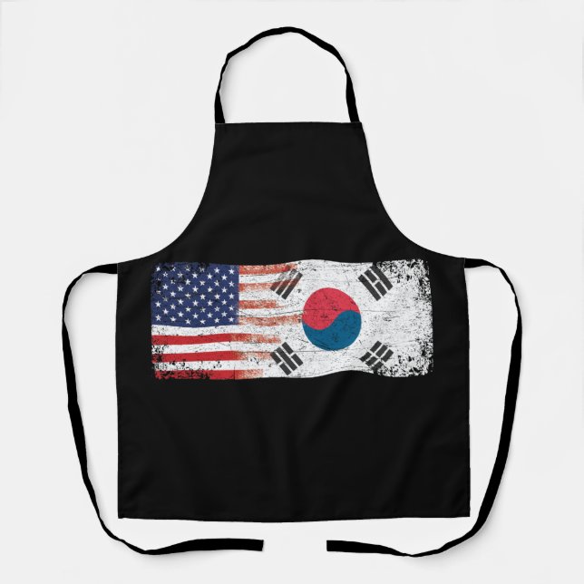 South Korean American Flag Apron (Front)