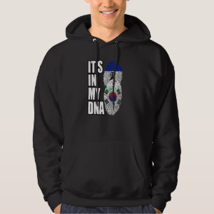 South Korean And Basotho Mix DNA Heritage Flag Hoodie