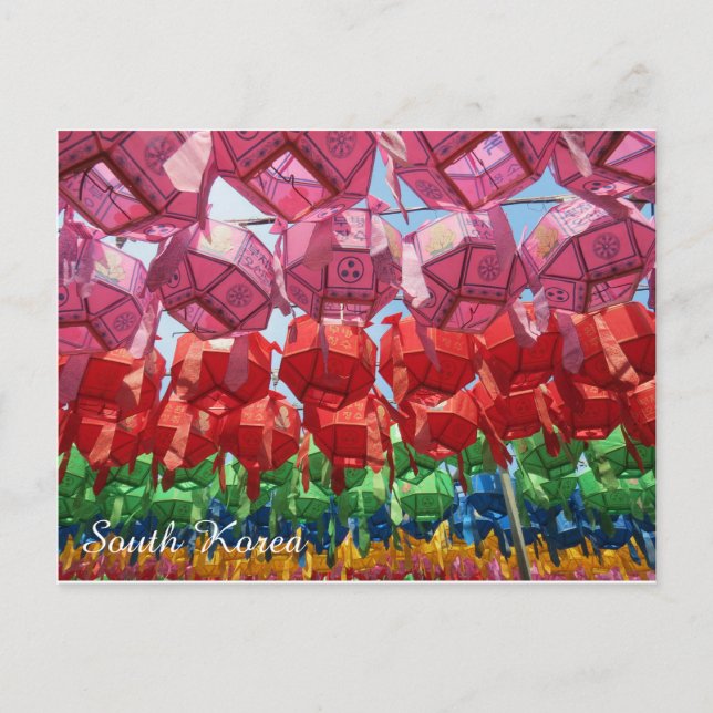 South Korean Buddhist Lanterns Postcard (Front)