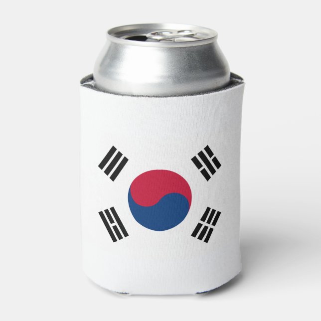 South Korean flag Can Cooler (Can Front)