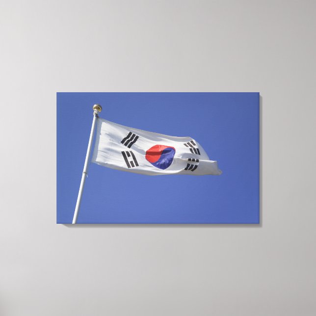 South Korean Flag Canvas Print (Front)