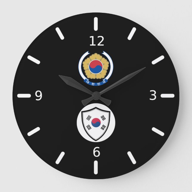 South Korean flag-emblem large clock (Front)