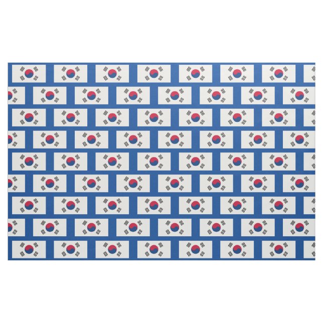 South Korean Flag Fabric (Fat Quarter)