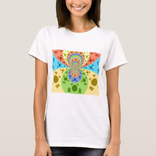 South Korean Flag Inspired Abstract Art Print T-Shirt