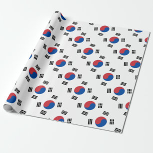 South Korean Flag - Korea - Taegeukgi - 대한민 Wrapping Paper