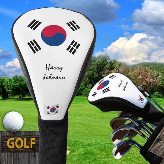 South Korean Flag & Monogrammed Golf Clubs Covers (Creator Uploaded)