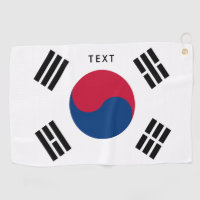 South Korean flag of Korea custom golfing gift