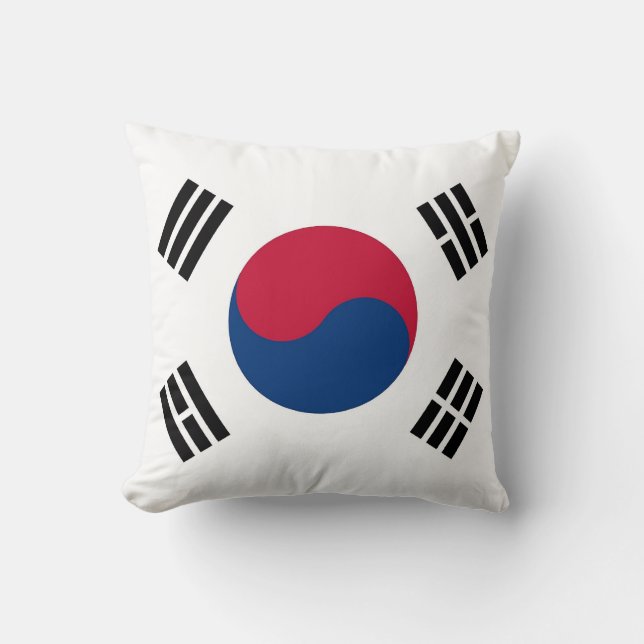South Korean Flag on American MoJo Pillow (Front)